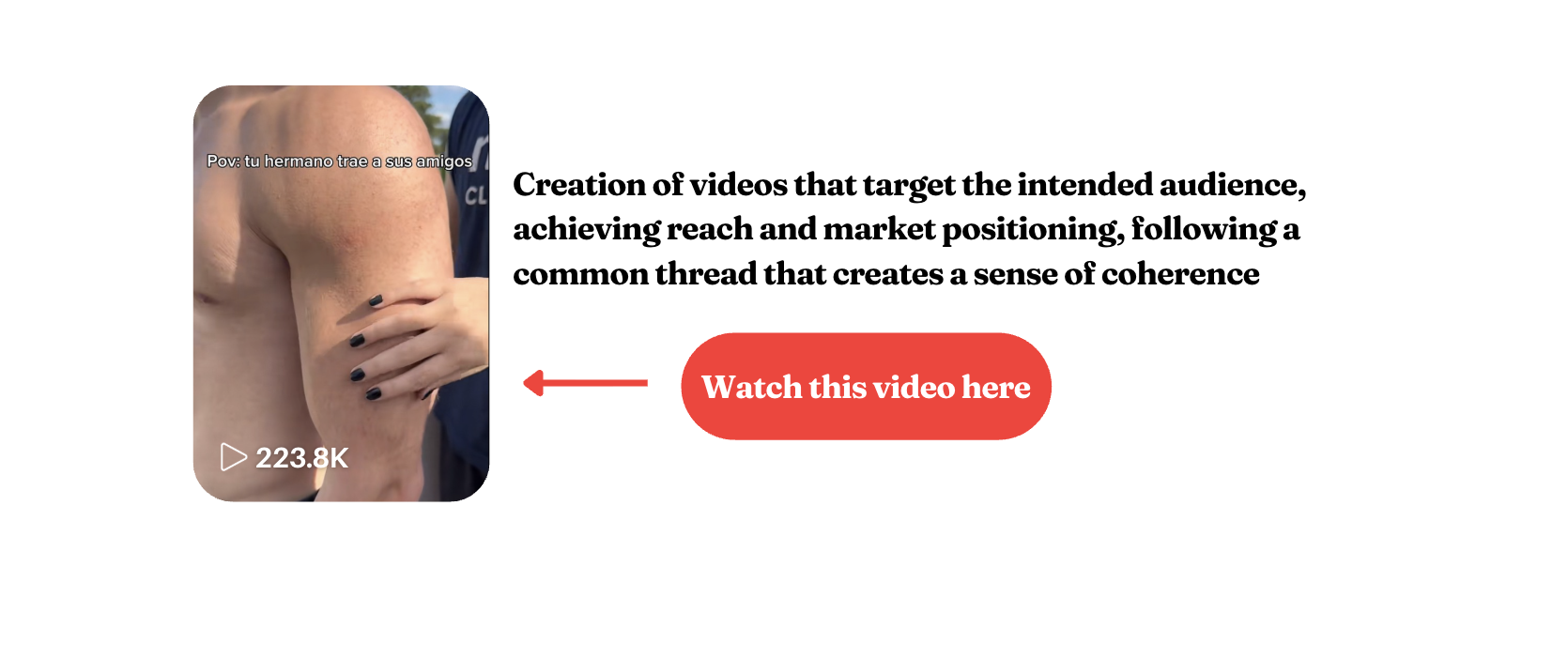Creation of videos that target the intended audience